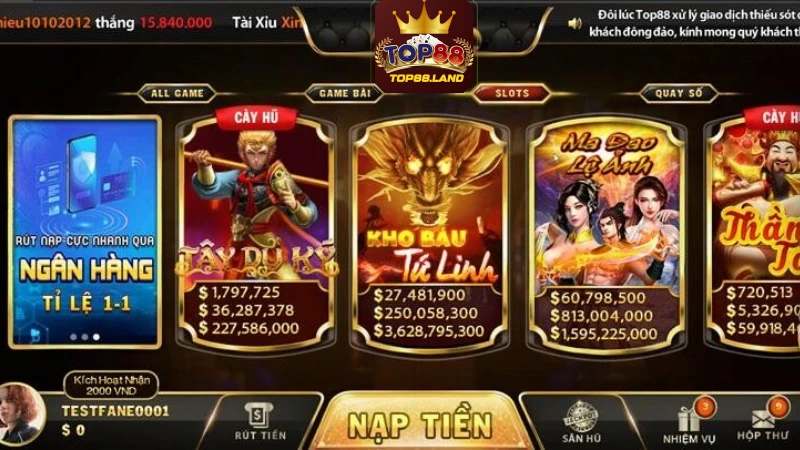 Lý do cổng game Top 88 được game thủ yêu thích