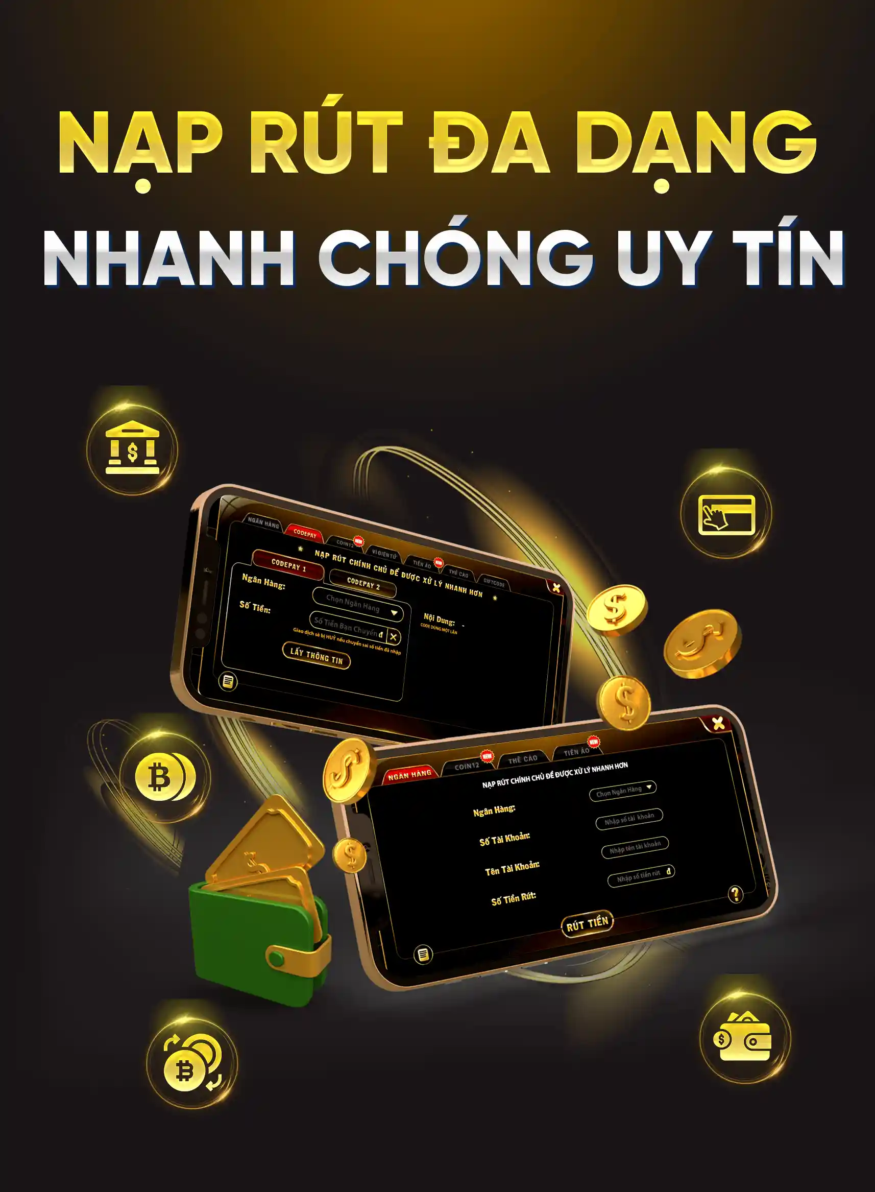 Nạp rút đa dạng Top88